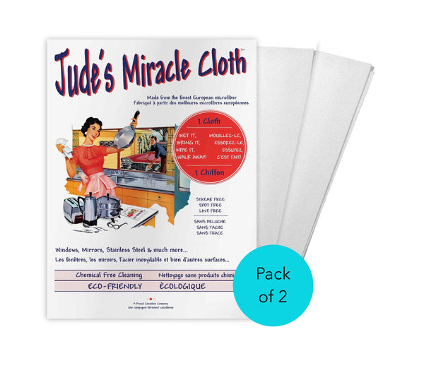 Jude's Miracle Streak Free Cloth 2Pk. White